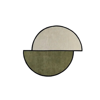 Irregular Round Rug – Staggered Area Carpet Mat
