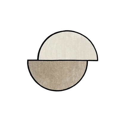 Irregular Round Rug – Staggered Area Carpet Mat