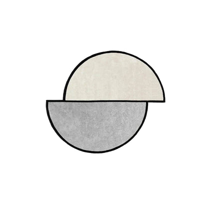 Irregular Round Rug – Staggered Area Carpet Mat
