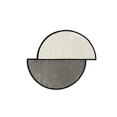 Irregular Round Rug – Staggered Area Carpet Mat