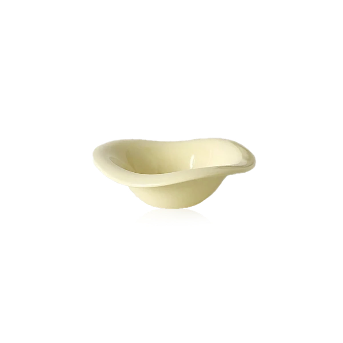 Ceramic Snack Bowl – Wave Rim Organic Shape Dish