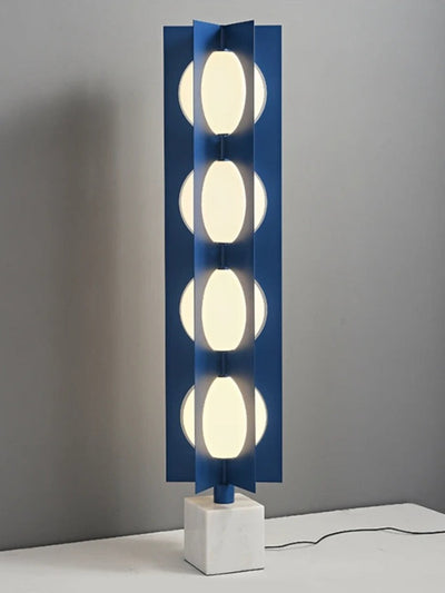 Marble Base Ball Lamp - Italian Design Blue Geometry Floor Lamp