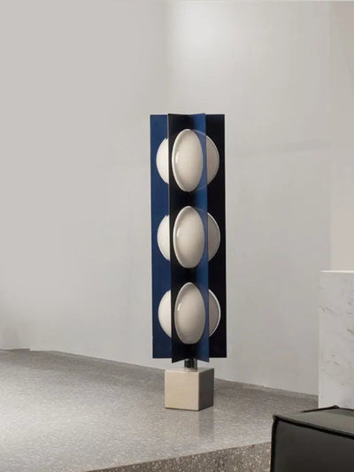 Marble Base Ball Lamp - Italian Design Blue Geometry Floor Lamp