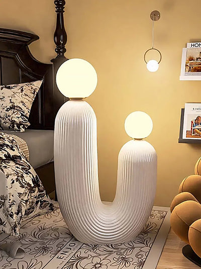 Cactus Floor Lamp - Italian Hand-Crafted Resin LED Light