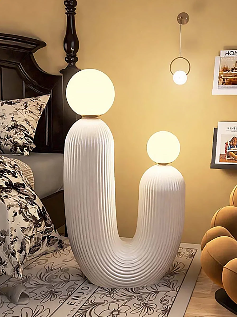 Cactus Floor Lamp - Italian Hand-Crafted Resin LED Light