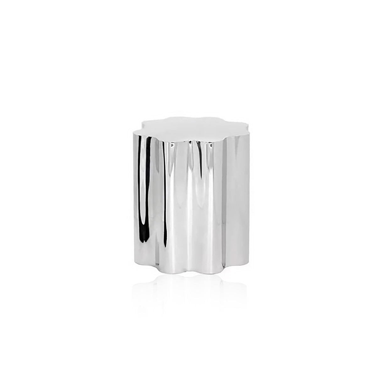 Stainless Steel Side Table - Italian Hand-Crafted Metal Accent