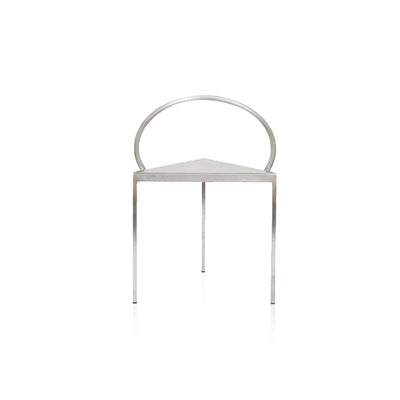Italian Dining Chair - Minimalist Triangle Seat Metal