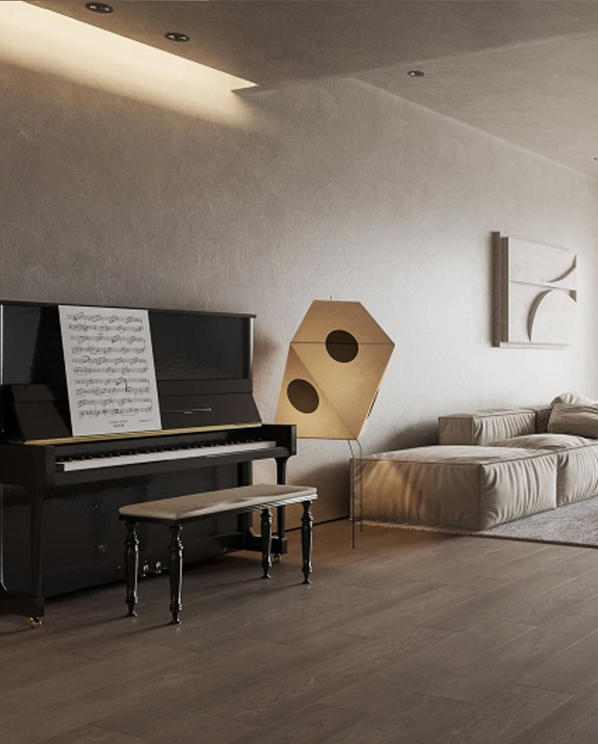 Japanese Floor Lamp | Minimalist Rice Paper Bamboo Lamp