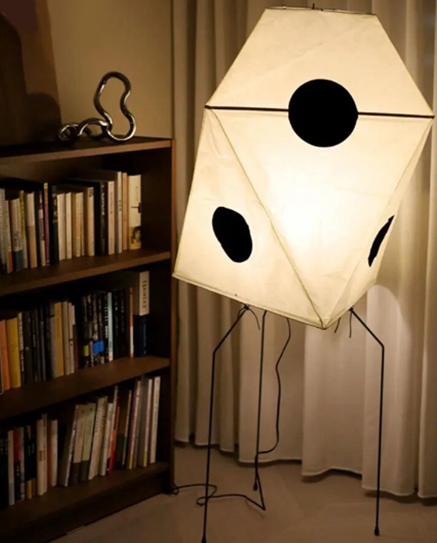Japanese Floor Lamp | Minimalist Rice Paper Bamboo Lamp