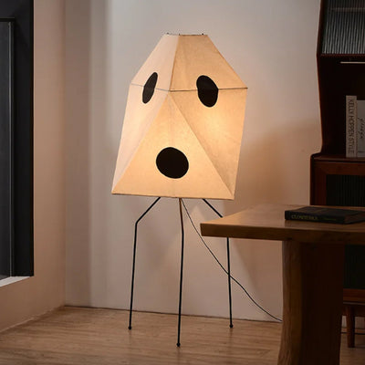 Japanese Floor Lamp | Minimalist Rice Paper Bamboo Lamp