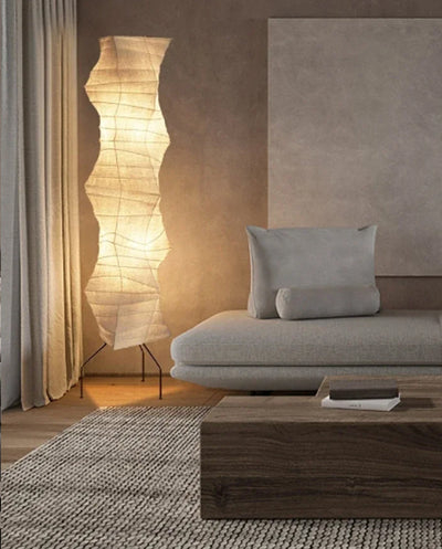 Japanese Wabi-Sabi Floor Lamp | Akari Noguchi Style Light