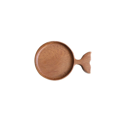 Wooden Fish Tray - Japanese Style Snack Coaster