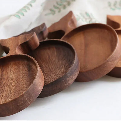 Wooden Fish Tray - Japanese Style Snack Coaster