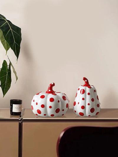 Polka Dot Sculpture - Resin Modern Art Ornament