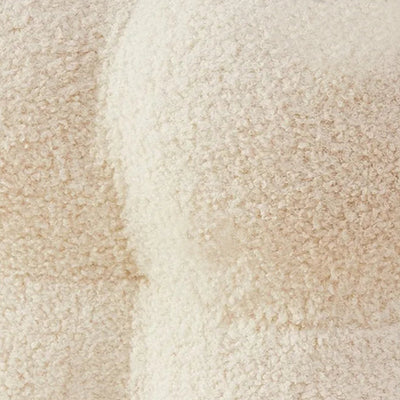 Area Couch Chair - Designer Cream Fabric Bench