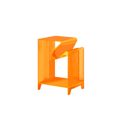 Acrylic Side Table - Modern Bent Minimalist Design
