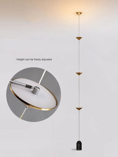 Linear Pendant Lamp - Adjustable Floor To Ceiling Light