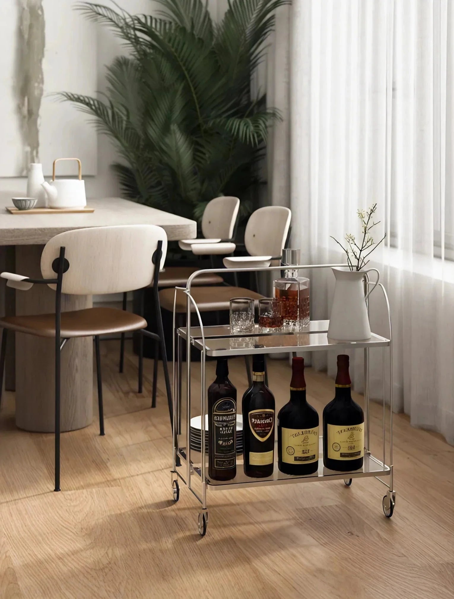 CLARITY GLIDE| Foldable Transparent Trolley