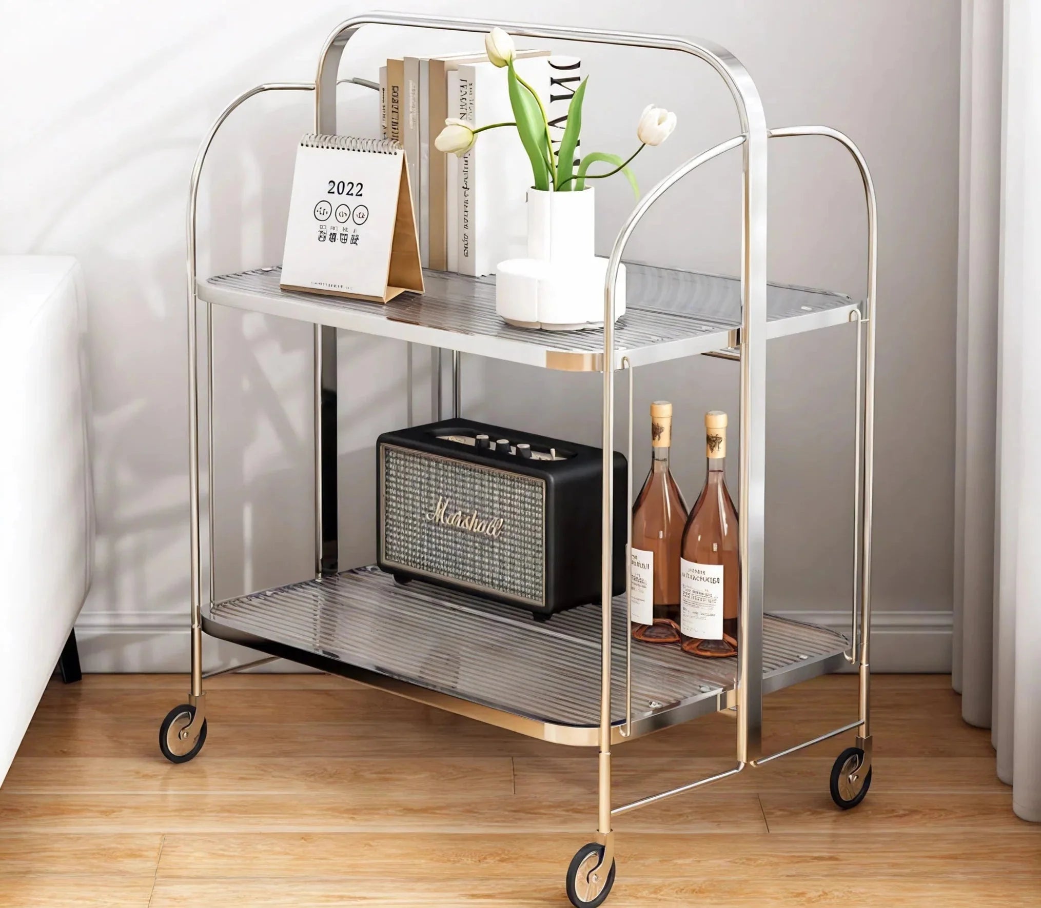 CLARITY GLIDE| Foldable Transparent Trolley