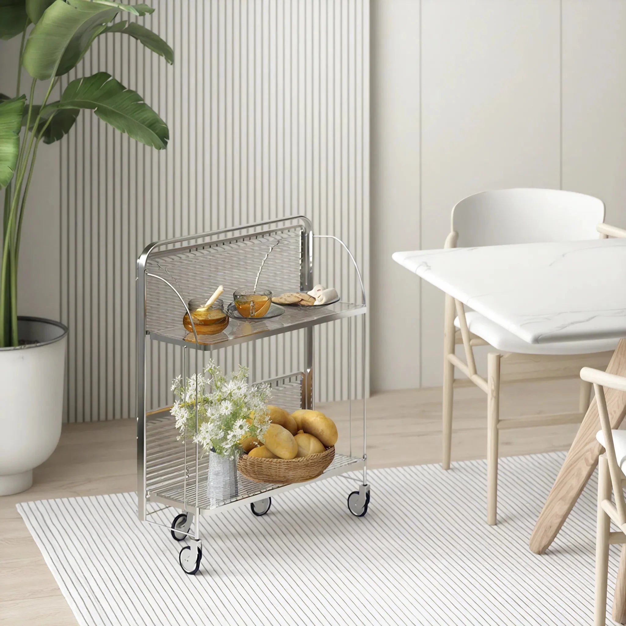 CLARITY GLIDE| Foldable Transparent Trolley