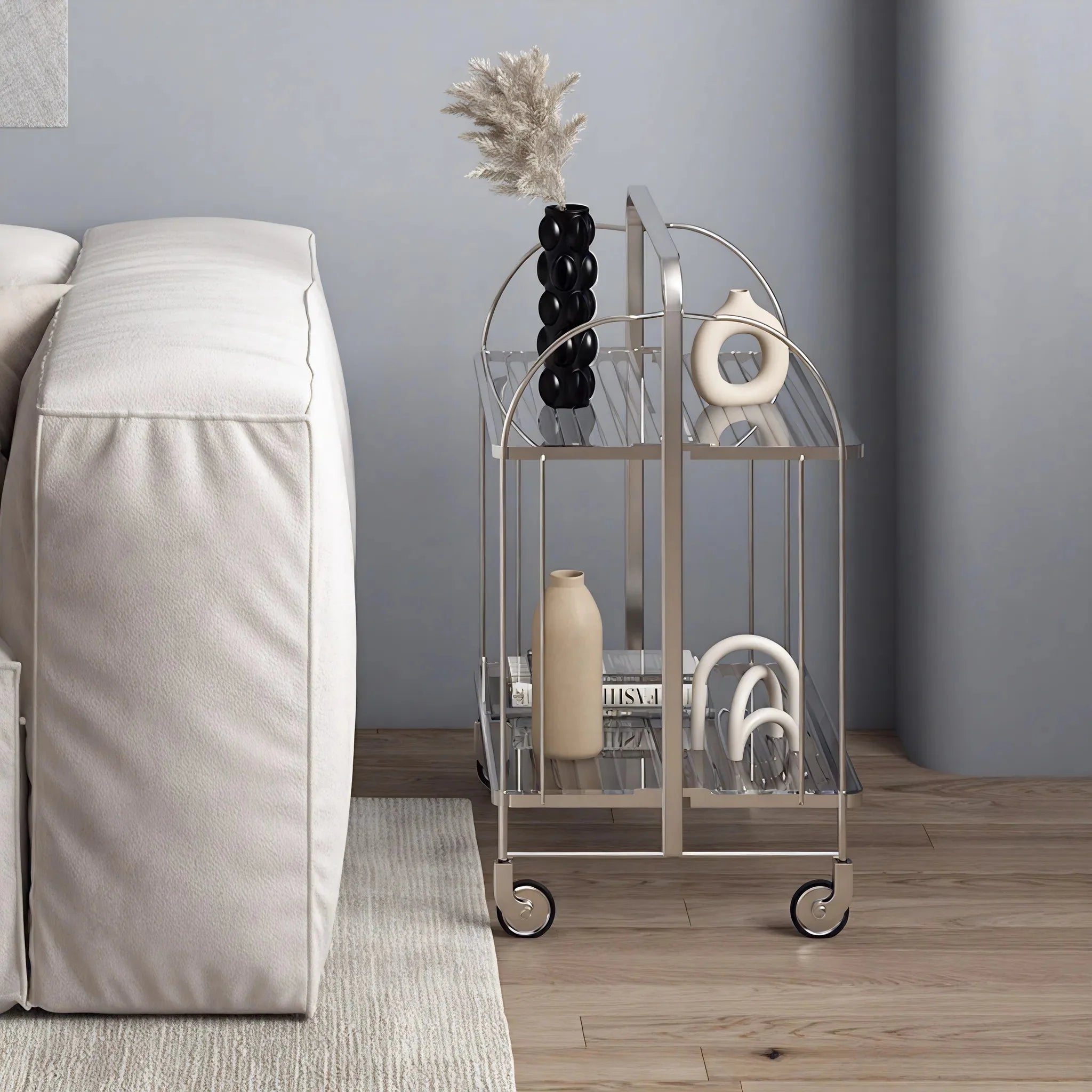 CLARITY GLIDE| Foldable Transparent Trolley