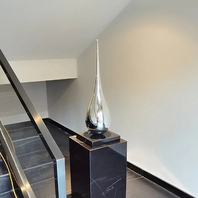 Luxury Water Drop Sculpture – Hand-Crafted Resin Art Piece