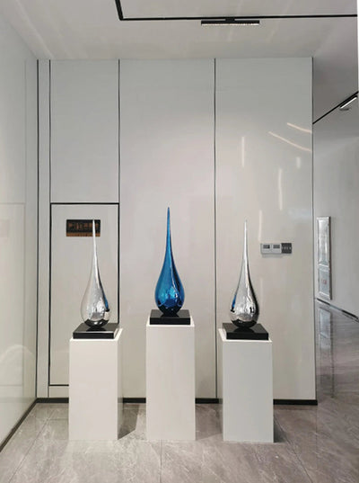 Luxury Water Drop Sculpture – Hand-Crafted Resin Art Piece