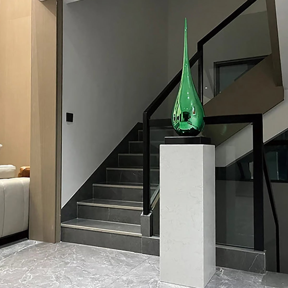 Luxury Water Drop Sculpture – Hand-Crafted Resin Art Piece