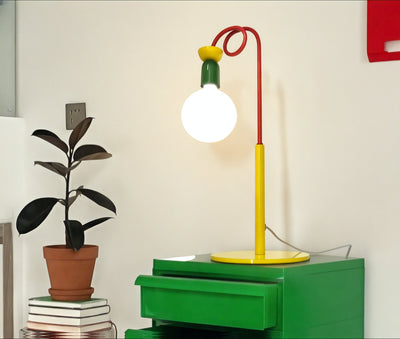 TWIRL-GLOW | Memphis Postmodern Sculptural Lamp