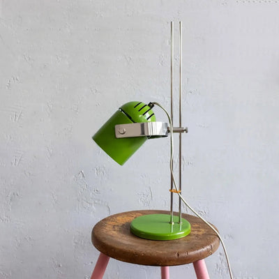 Industrial Table Lamp - Metal Rail Corded Light
