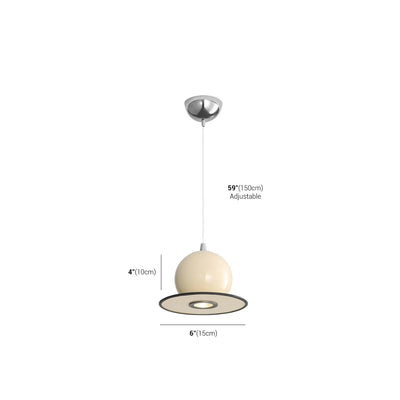 Metal UFO Pendant Light | Retro Aluminum Ceiling Fixture
