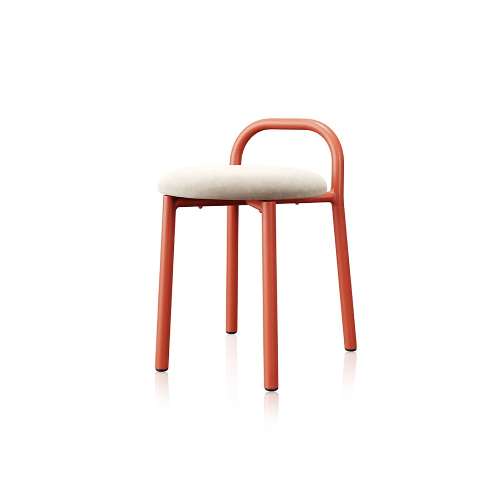Mid-Century Modern Chair - Green Minimalist Metal Dining Seat