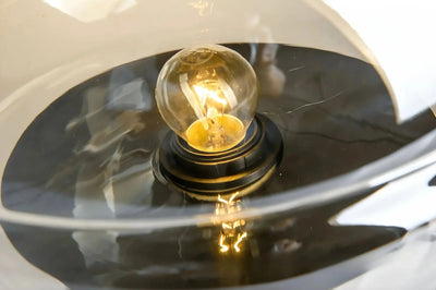 Transparent Glass Lamp – Modern Table Lamp With LED Bulb
