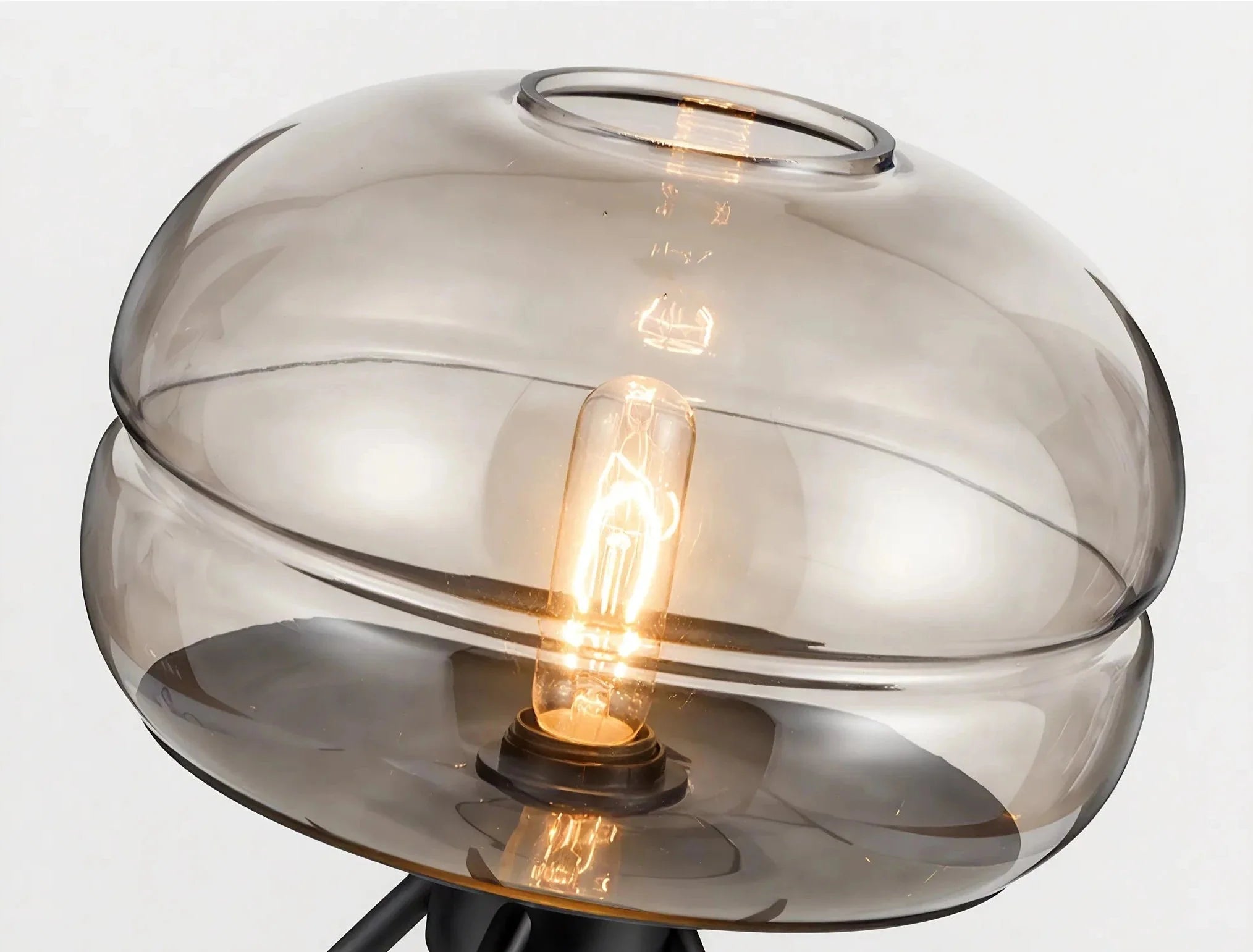 Transparent Glass Lamp – Modern Table Lamp With LED Bulb