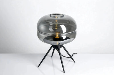 Transparent Glass Lamp – Modern Table Lamp With LED Bulb