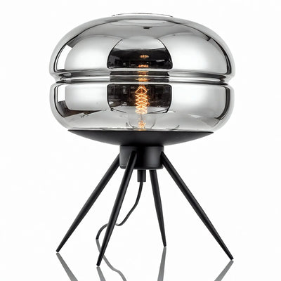 Transparent Glass Lamp – Modern Table Lamp With LED Bulb