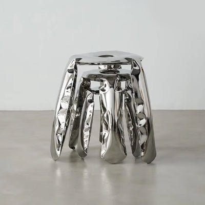Stainless Steel Stool | Minimalist Metal Accent Seating