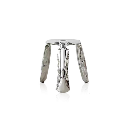 Stainless Steel Stool | Minimalist Metal Accent Seating