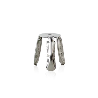 Stainless Steel Stool | Minimalist Metal Accent Seating