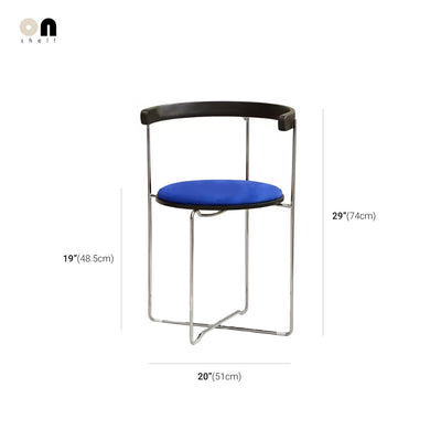 Foldable Chrome Chair - Modern Dining Seat