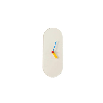Minimalist Wall Clock | Stylish Oval Quartz Decor 12x30cm