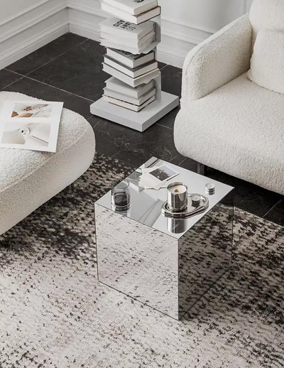 Mirror Cube Table – Modern Acrylic Coffee Table