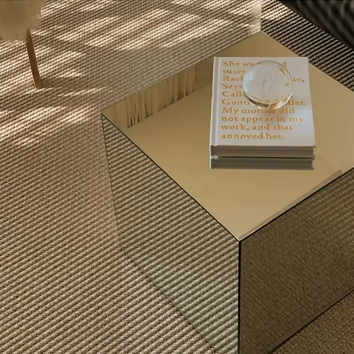 Mirror Cube Table – Modern Acrylic Coffee Table