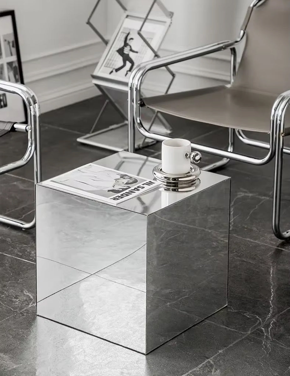 Mirror Cube Table – Modern Acrylic Coffee Table
