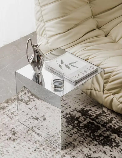 Mirror Cube Table – Modern Acrylic Coffee Table