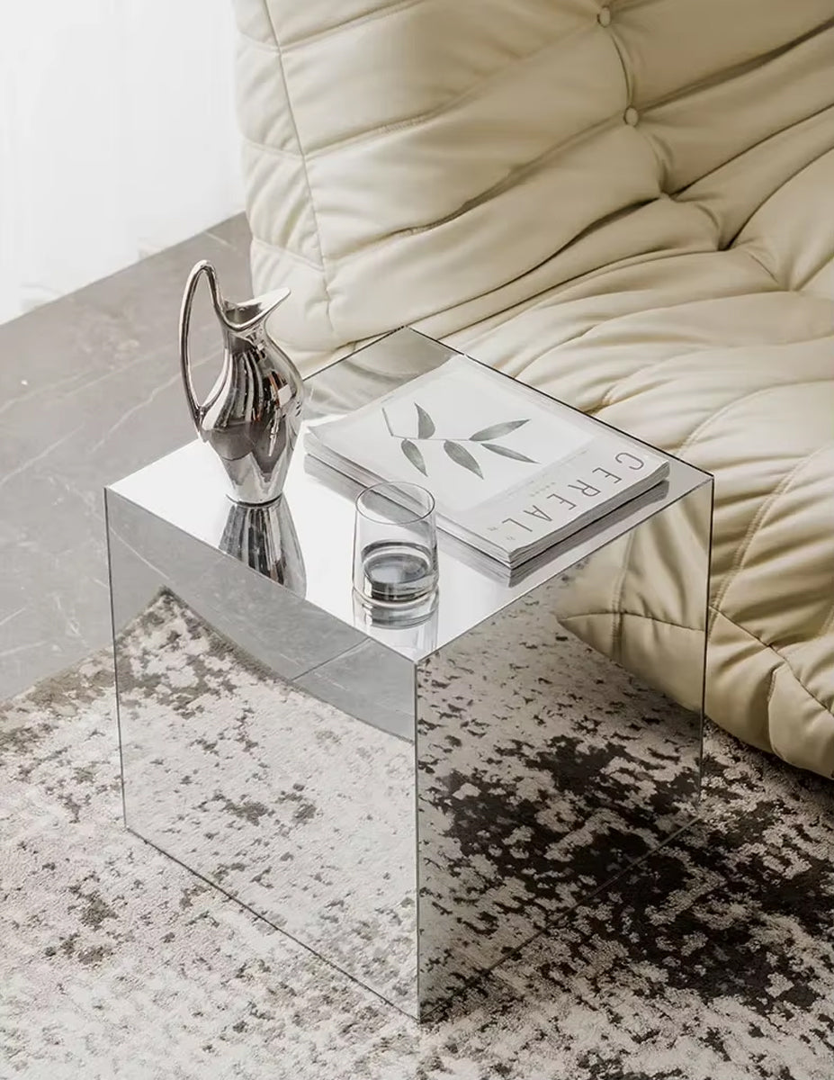 Mirror Cube Table – Modern Acrylic Coffee Table
