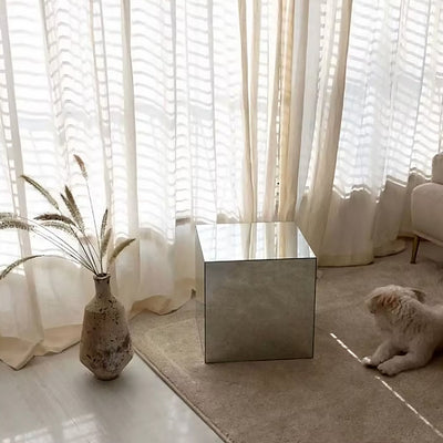 Mirror Cube Table – Modern Acrylic Coffee Table