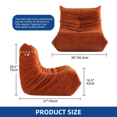 Moasis Bean Bag Chairs Single Sofa with Memory Foam
