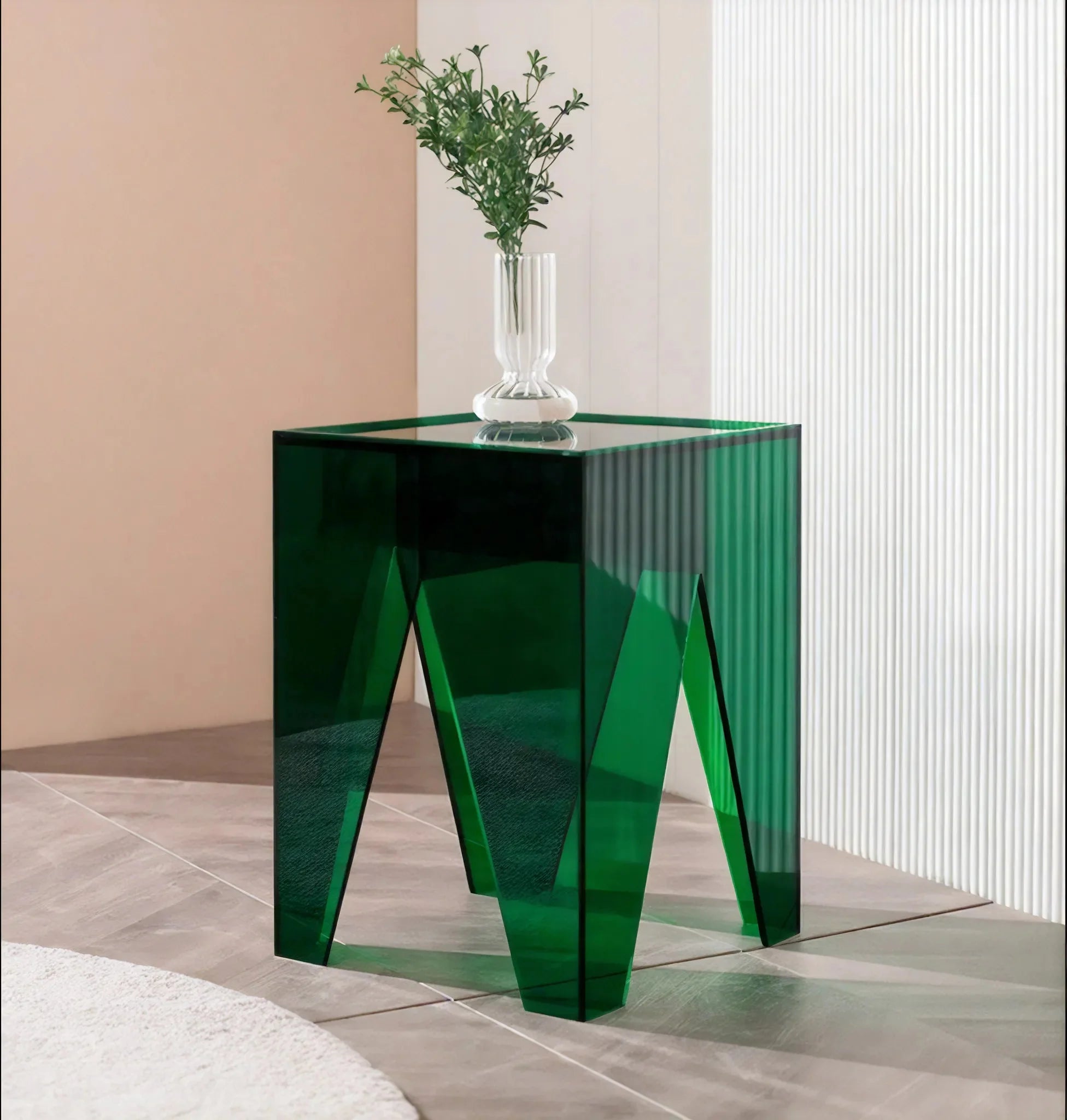 MODERN PRISM | Translucent Acrylic Accent Table