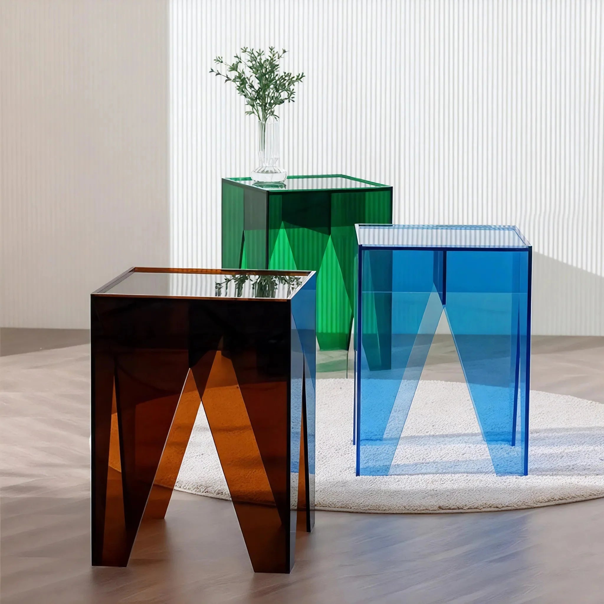 MODERN PRISM | Translucent Acrylic Accent Table
